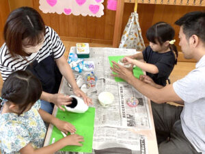 そら組　紙粘土製作
